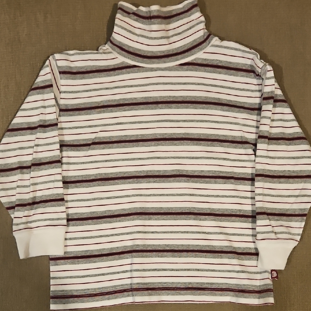 Gymboree White and Brown Long Sleeve Tee